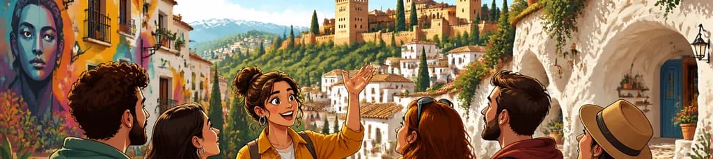 Visita guiada a pie por Granada: un recorrido excepcional por el arte urbano y las cuevas