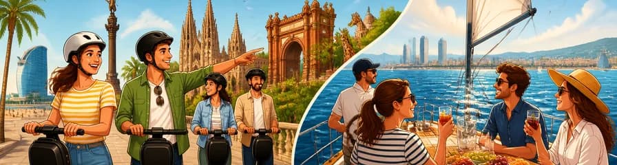 Descubre Barcelona: Recorrido en Segway y Travesía en Velero