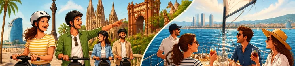Descubre Barcelona: Recorrido en Segway y Travesía en Velero