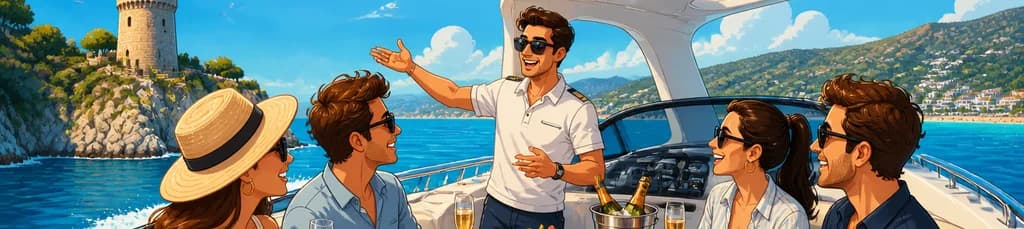 Excursión privada de medio día en yate a motor de lujo por Granada
