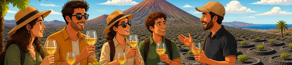 Experiencia culinaria y volcánica: un recorrido por los vinos de La Geria