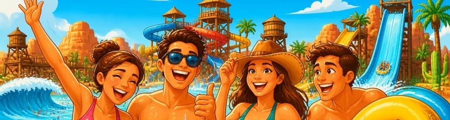 Jornada de diversión en el parque acuático Western Park en Mallorca