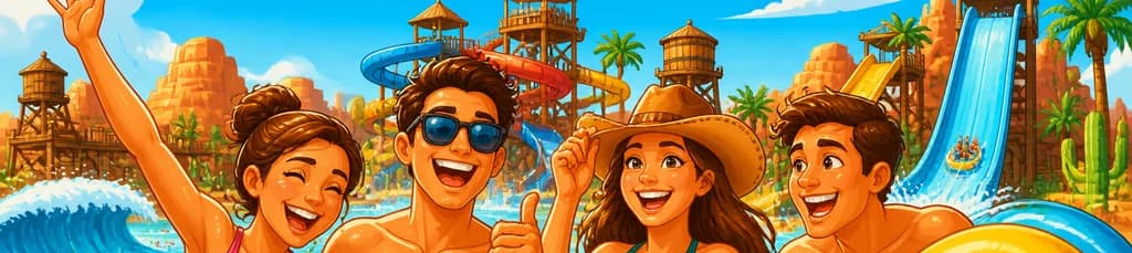 Jornada de diversión en el parque acuático Western Park en Mallorca