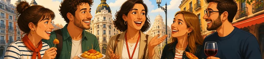 Recorrido gastronómico privado a pie por Madrid con degustación de 6 o 10 platos