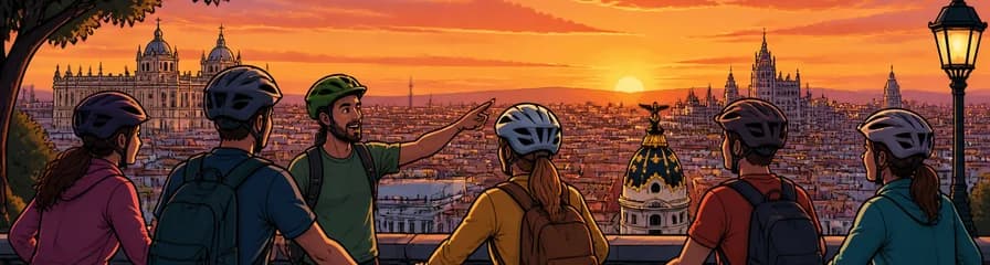 Recorrido ciclista para admirar el atardecer más impresionante de Madrid