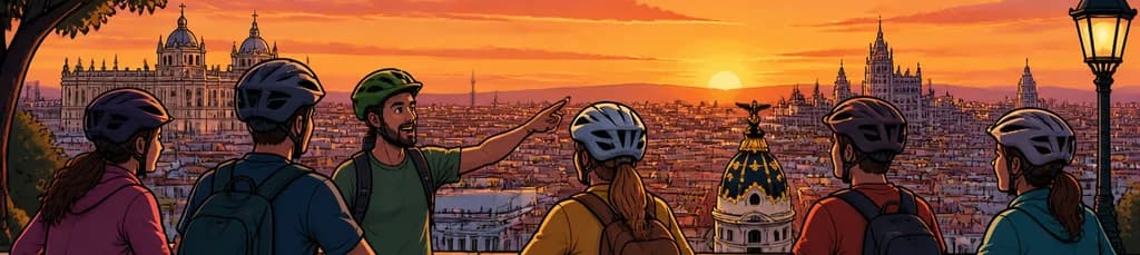 Recorrido ciclista para admirar el atardecer más impresionante de Madrid