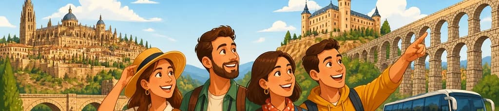 Viaje de un día completo a las ciudades históricas de Toledo y Segovia desde Madrid