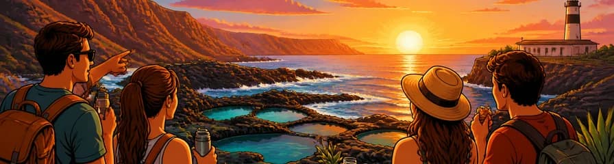 Tour por la costa salvaje de Gran Canaria: acantilados, piscinas naturales y puesta de sol