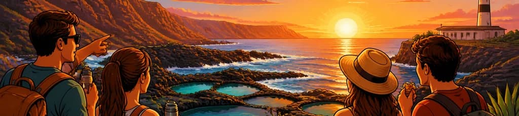 Tour por la costa salvaje de Gran Canaria: acantilados, piscinas naturales y puesta de sol