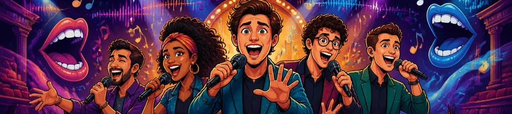"Con la boca abierta": el aclamado musical de Dimensión Vocal regresa al Teatro Lara