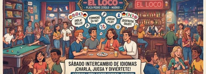 Encuentro de Intercambio de Idiomas Gratuito los Sábados: Conversa, Juega y Disfruta
