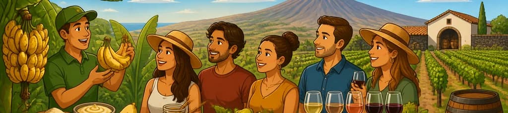 Descubre el Plátano Canario y los Vinos de Altura de Tenerife en una Experiencia Gastronómica