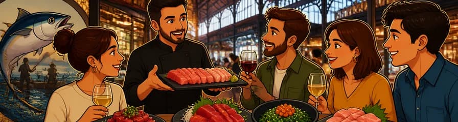 Degustación de Atún Rojo de Calidad Superior en el Mercado de San Miguel de Madrid
