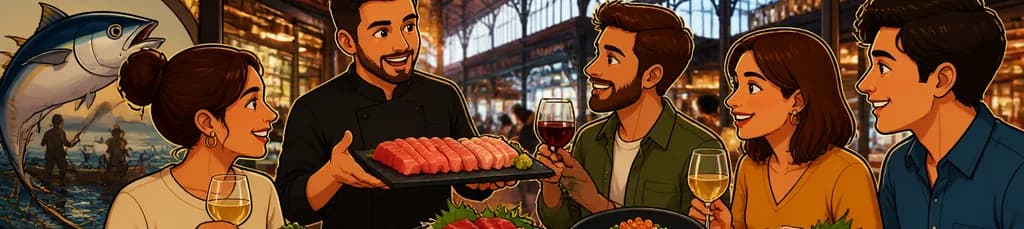 Degustación de Atún Rojo de Calidad Superior en el Mercado de San Miguel de Madrid