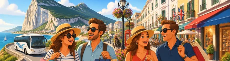 Exploración de compras guiada por Gibraltar, partiendo desde la Costa del Sol