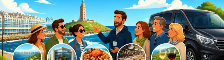 Excursiones privadas en A Coruña para grupos de cinco a once viajeros