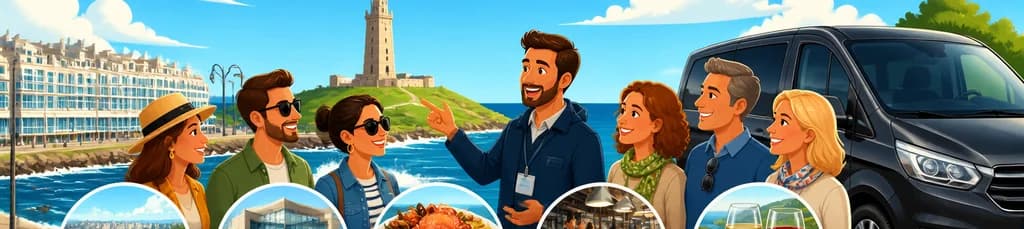 Excursiones privadas en A Coruña para grupos de cinco a once viajeros