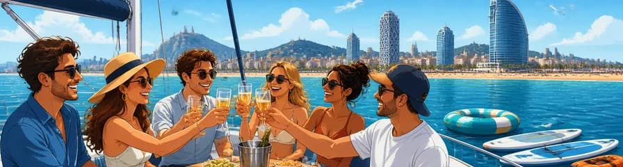 Exploración Marítima Privada con Paddle Surf, Bebidas y Aperitivos desde Barcelona