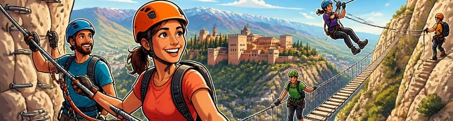 Emocionante aventura en la Vía Ferrata La Colmena, próxima a Granada