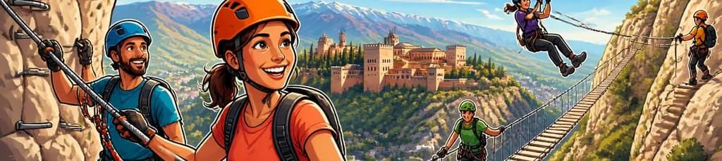 Emocionante aventura en la Vía Ferrata La Colmena, próxima a Granada