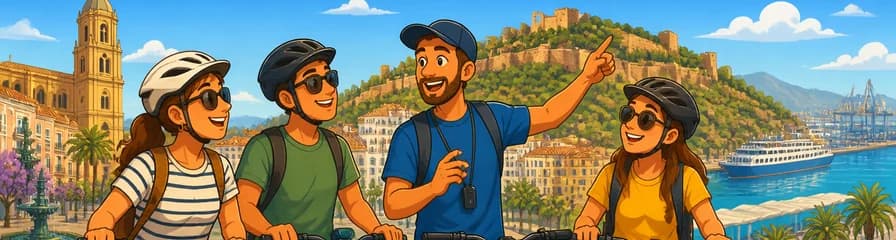 Recorrido Guiado en Bicicleta o E-Bike para Descubrir los Puntos Clave de Málaga con un Experto Local