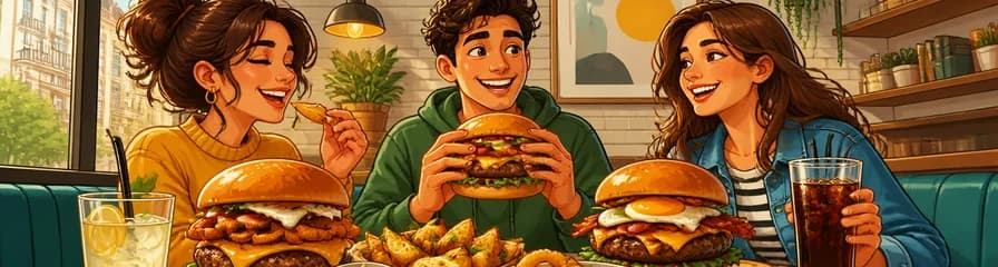 Disfruta de los Menús de Hamburguesas Disponibles Todo el Día en Waffle Break Barcelona