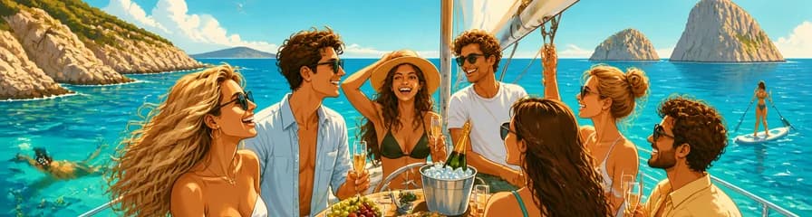 Excursión en velero por Ibiza para un grupo íntimo de hasta siete personas