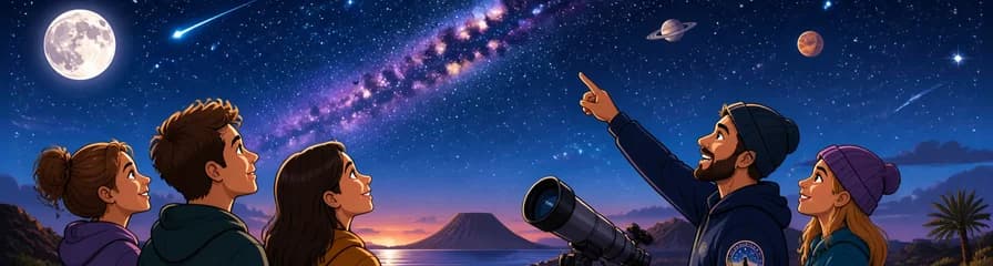 Disfruta la observación estelar en Pozo Negro, Fuerteventura, con un guía Starlight