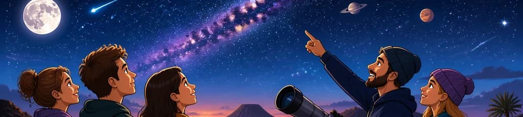 Disfruta la observación estelar en Pozo Negro, Fuerteventura, con un guía Starlight