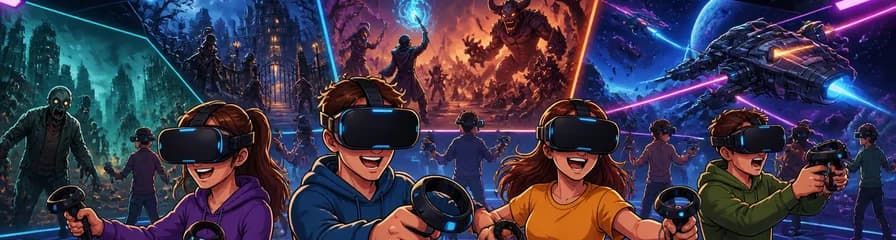 Partidas de realidad virtual inmersiva en Virtual Arena Madrid