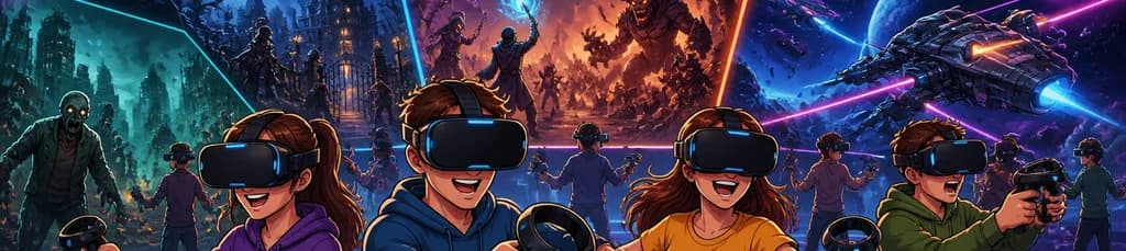 Partidas de realidad virtual inmersiva en Virtual Arena Madrid