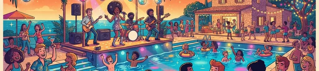 Fiesta en la piscina con Fly Funks: Ritmos disco y funk