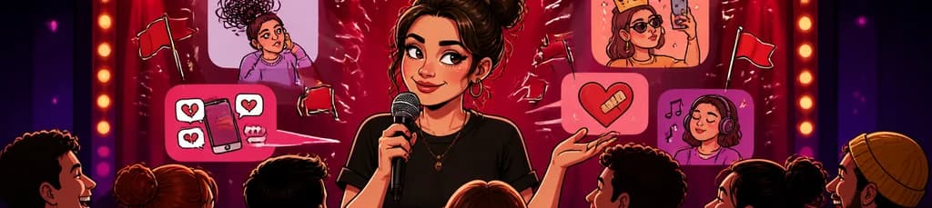 Paula Púa presenta su espectáculo de comedia "Red Flag"