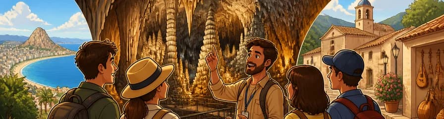 Excursión a las cuevas de Canelobre y el pueblo de Busot desde Alicante