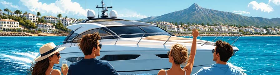 Travesía por la Costa de Marbella a bordo del Yate Sunseeker 63 Predator