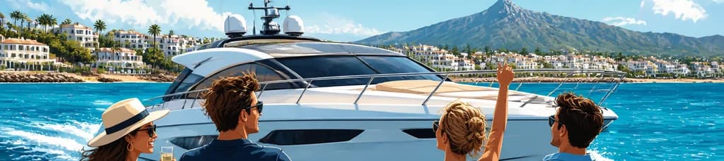 Travesía por la Costa de Marbella a bordo del Yate Sunseeker 63 Predator
