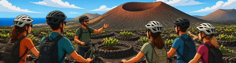 Recorrido en bicicleta eléctrica por los volcanes de Lanzarote: experiencia exclusiva en grupo reducido