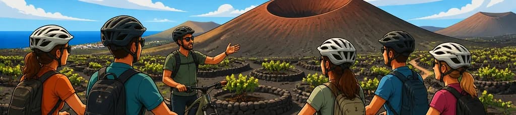 Recorrido en bicicleta eléctrica por los volcanes de Lanzarote: experiencia exclusiva en grupo reducido