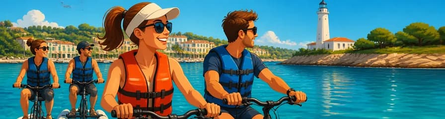 Aventura en bicicleta acuática por Portocolom