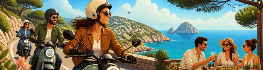 Recorrido premium en moto eléctrica por Ibiza: carreteras panorámicas y almuerzo incluido