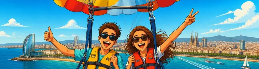 Vive la emocionante experiencia de parasailing en Barcelona