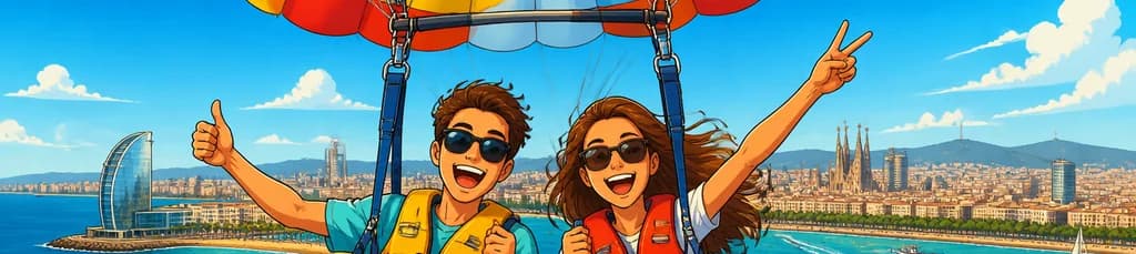 Vive la emocionante experiencia de parasailing en Barcelona