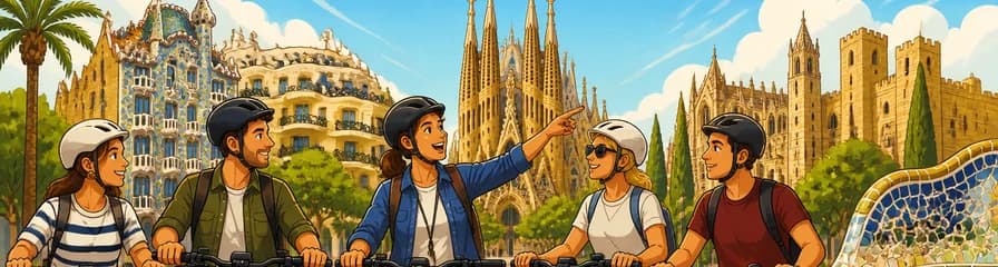 Recorrido en bicicleta eléctrica por lo más destacado de Barcelona y Gaudí