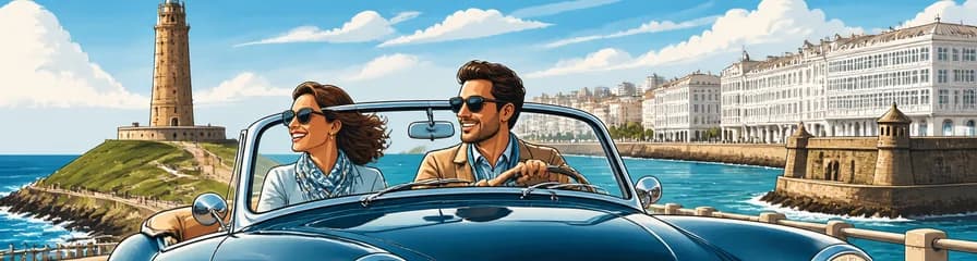 Recorrido por La Coruña en un Vehículo Clásico