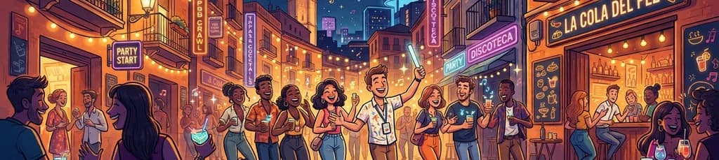 Descubre la vida nocturna de Valencia con el Pub Crawl de Mad Party Crew