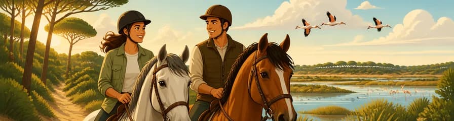 Paseos a caballo en el Parque Natural de Doñana, desde Sevilla