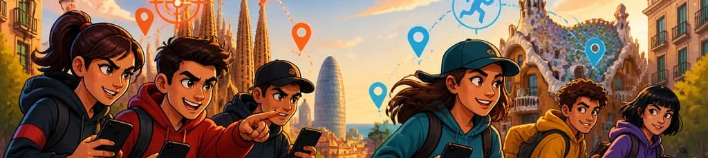 Emocionante juego urbano del gato y el ratón: La Caza en Barcelona