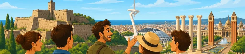 Recorrido privado por la montaña de Montjuic, incluyendo el Parque Olímpico y la Plaza de España