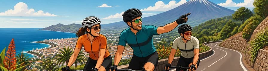Tour guiado de medio día por Tenerife en bicicleta de carretera