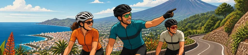 Tour guiado de medio día por Tenerife en bicicleta de carretera
